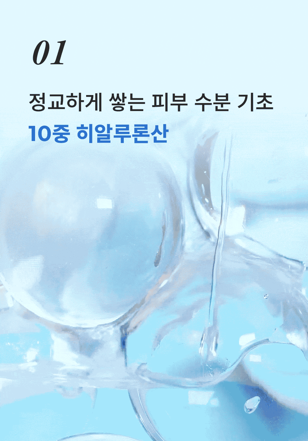피부 수분 기초