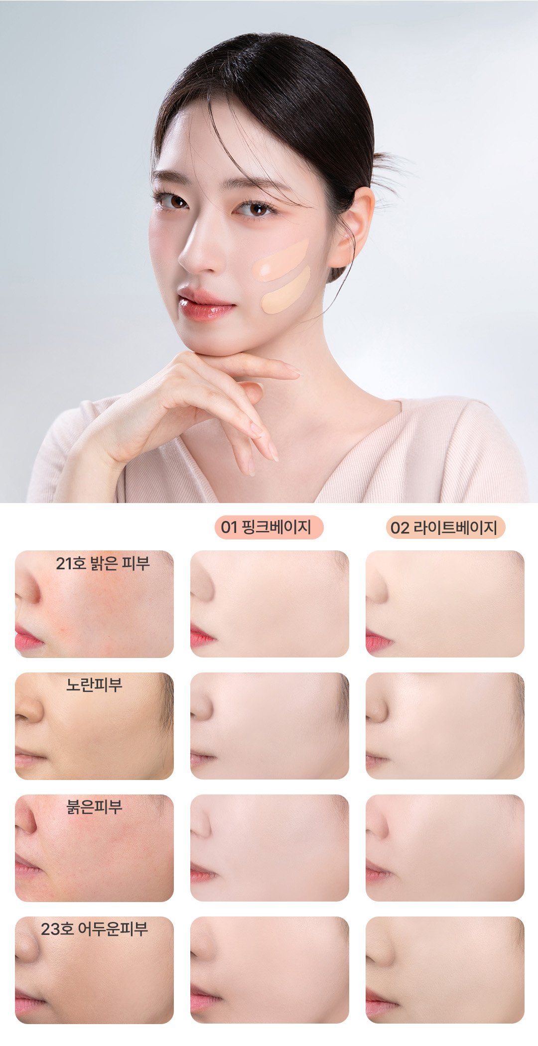 피부타입별 표현