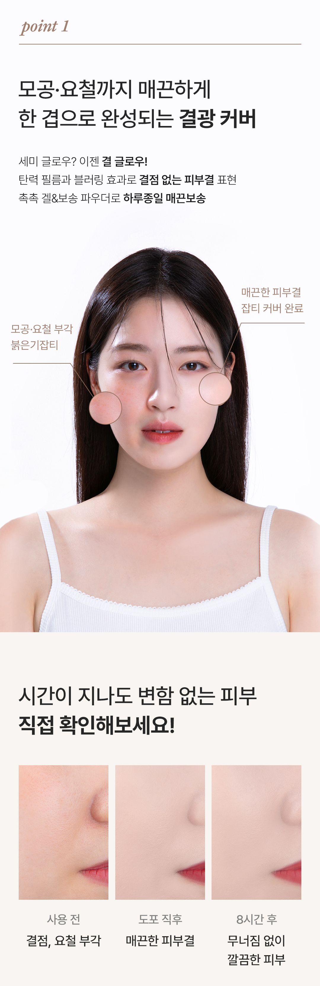 한 겹 완성 결광 커버